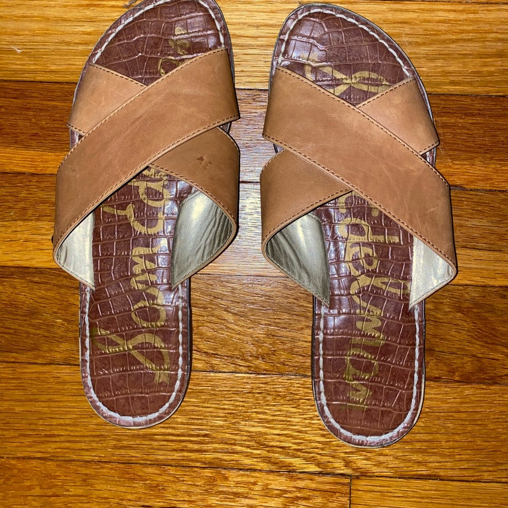 Sam Edelman leather slides